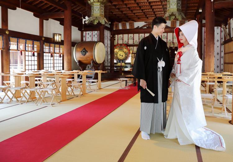 真清田神社参集殿 少人数結婚式 結婚スタイルマガジン 真清田神社参集殿 少人数結婚式 結婚スタイルマガジン