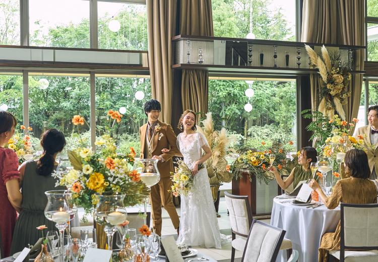 BELLE UN JOUR(ベルアンジュール)。披露宴会場。さまざまな演出でふたりらしいパーティーが叶います