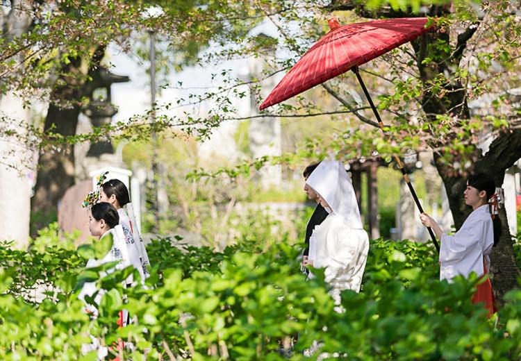 THE KAWABUN NAGOYA（ザ カワブン ナゴヤ）。挙式会場。周辺の提携神社では神前式も可能。憧れの花嫁行列が実現します