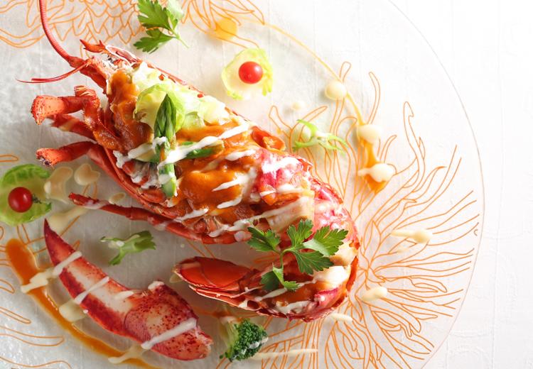 アルカンシエル luxe mariage 名古屋(アルカンシエル リュクス マリアージュ 名古屋)。料理。新鮮な魚介類と野菜をたっぷり使った四季折々の料理