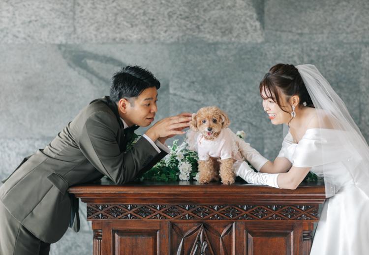 三河湾リゾートリンクス迎賓館。挙式会場。大切なペットと一緒に過ごす結婚式も対応できます