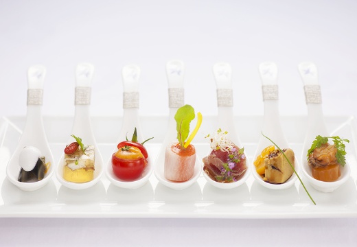 THE SHUGEN 名古屋迎賓館(ザ シュウゲン)。料理。見ているだけで楽しくなる、遊び心に満ちた盛り付け