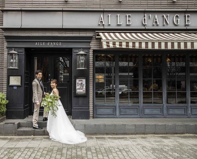 AILE d’ANGE NAGOYA（エル・ダンジュ ナゴヤ）。アクセス・ロケーション。カフェを思わせるおしゃれな外観が目印の結婚式場です