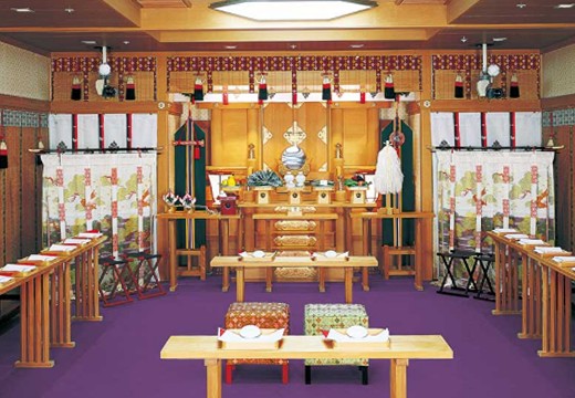 ホテルニューオータニ大阪。挙式会場。館内にある『神前式場』では伝統的な和の結婚式を執り行えます