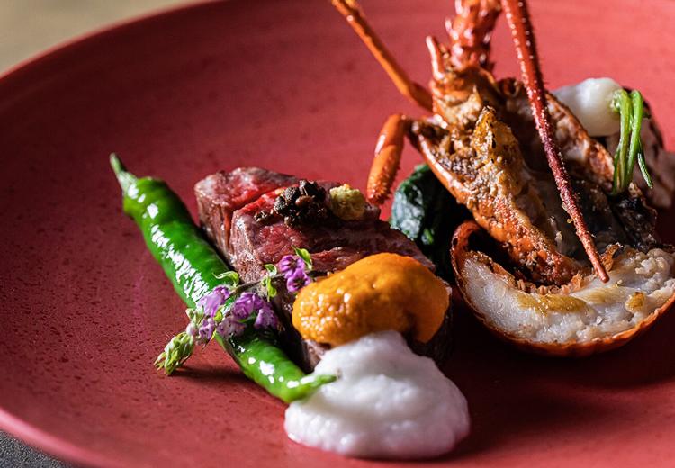 アンジェリカ ノートルダム(FIVESTAR WEDDING)。料理。和のテイストを取り入れた、幅広いゲストに親しみやすい味わい