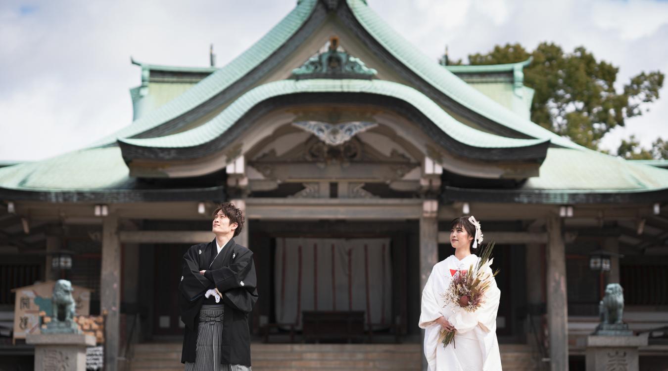 豊國神社。明治元年からの長い歴史がある神社。由緒正しい神社で伝統的な日本の結婚式を行いたいふたりにおすすめです