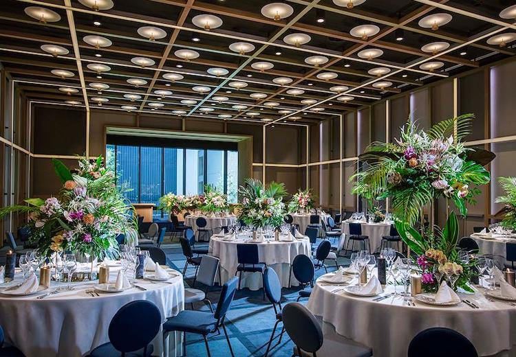 W大阪。披露宴会場。200名まで収容できる広々とした『GREAT ROOM』