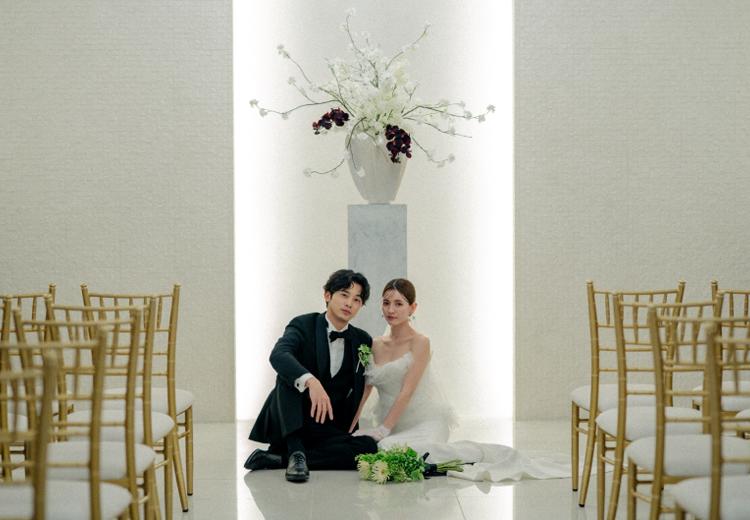 NELU 高麗橋(ネル 高麗橋)。挙式会場。洗練された上品な空間で誓いのセレモニーが叶います