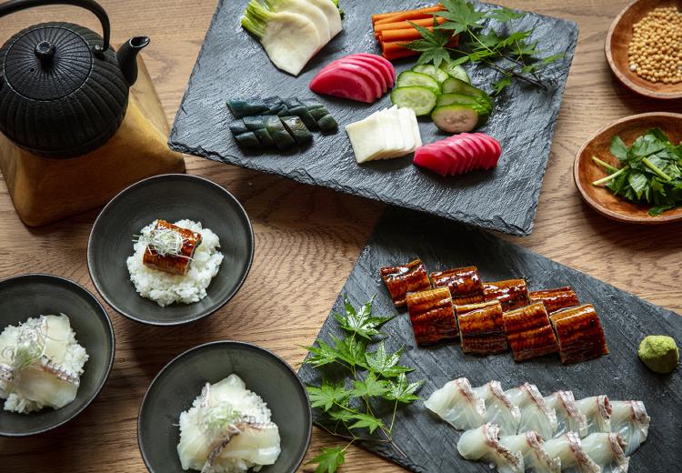 ザ・ロイヤルクラシック姫路。料理。結婚式を盛り上げる、お茶漬けビュッフェも魅力的