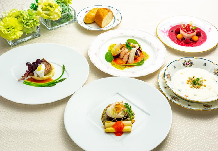 神戸ホテルフルーツ・フラワー。料理。旬の地元食材や厳選した食材を堪能できるコース料理