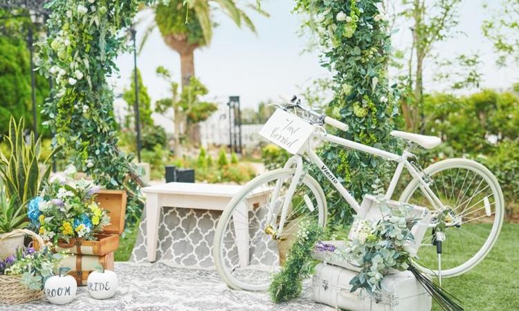 セントアクアチャペル芦屋。演出・小物。フォトジェニックなスポットが豊富に揃う結婚式場。素敵な写真を残せます