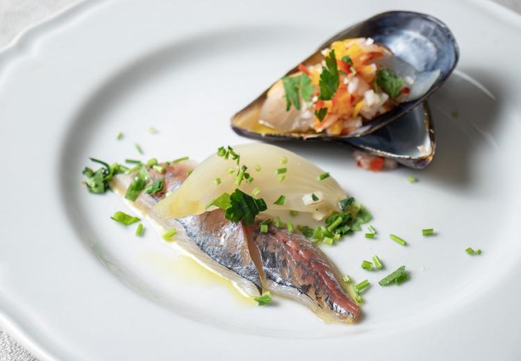 TRATTORIA amarancia（トラットリア アマランチャ）。料理。美味しさはもちろん、カラフルで洗練された盛り付けもポイント