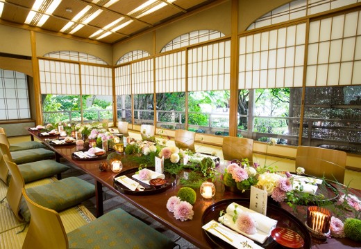 ザ・プリンス 京都宝ヶ池。披露宴会場。結納や会食にもおすすめの『茶寮』は4~22名に対応