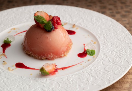 マリアージュ グランデ(MARIAGE GRANDE)。料理。和のエッセンスを取り入れたスイーツを用意することも可能