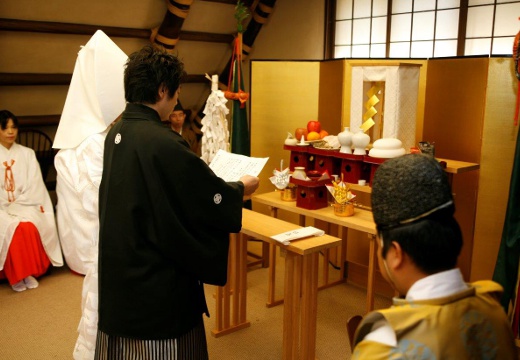 美濃吉本店 竹茂楼。挙式会場。『粟田神社』よりの本格神前式をあげることができます