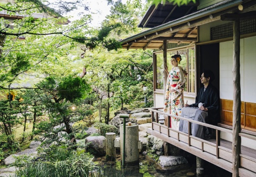 南禅寺参道 菊水（きくすい）。有名な庭師による美しい日本庭園も魅力的な結婚式場