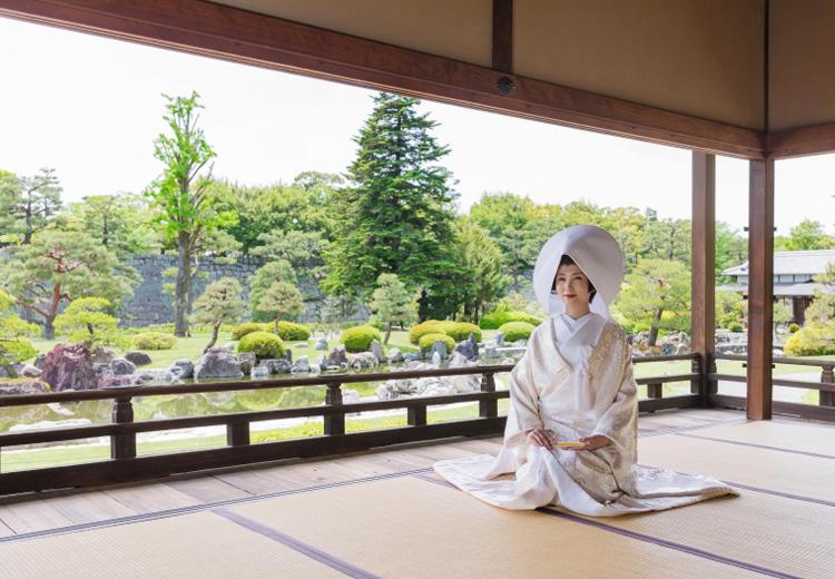 世界遺産・元離宮二条城。庭園の美しい景色を建物内から一望できる『香雲亭』