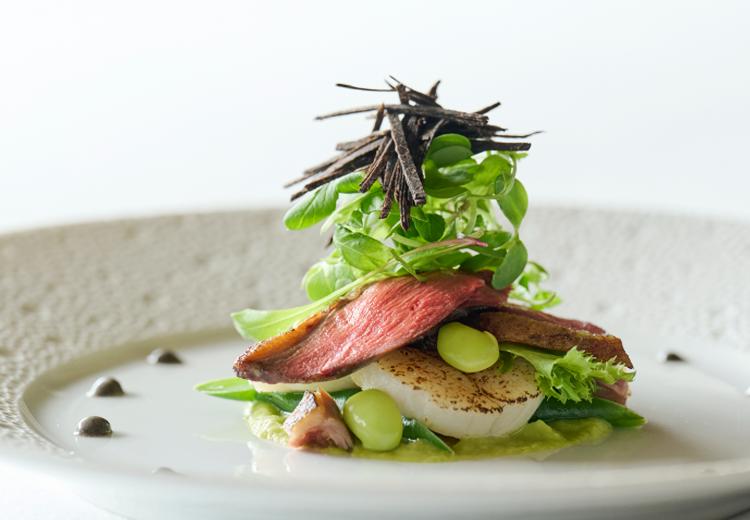 レストランひらまつ 高台寺。料理。全国に展開する『レストランひらまつ』の正統派フランス料理