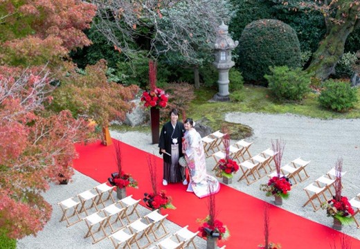 The Private Garden FURIAN 山ノ上迎賓館（ザ プライベート ガーデン フリアン 山ノ上迎賓館）。挙式会場。開放的な空間で、ゲストの心にも残るひとときを過ごせます