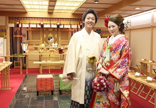 ホテル リガーレ春日野。挙式会場。和装での結婚式は古都・奈良の雰囲気にマッチします