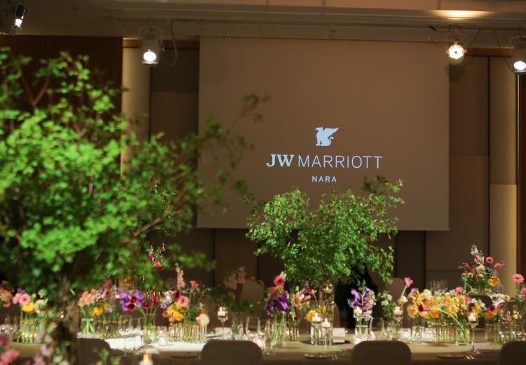 JWマリオット・ホテル奈良。披露宴会場。形式にとらわれないオリジナルウェディングが実現