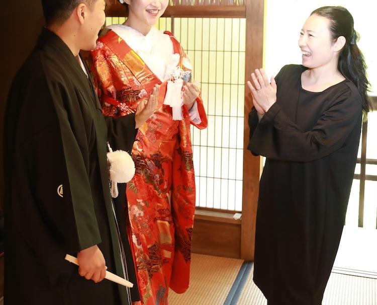 大和棟古民家JINYA(大和棟古民家陣屋)。スタッフ。ふたりのハレの日を一緒に喜んでくれるスタッフ