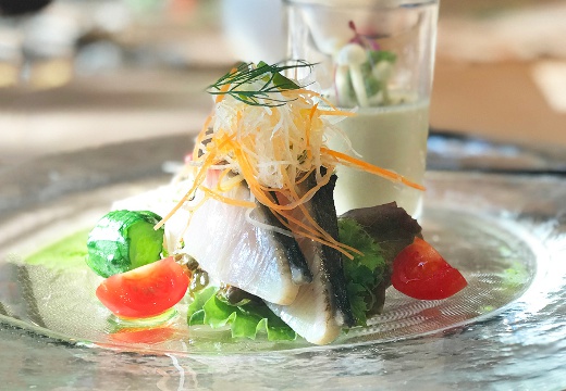 The 華紋(ザ カモン)。料理。アレルギー対応はもちろん、苦手な食材等細かな要望にも対応可能