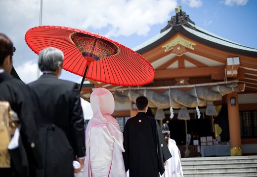 ANAクラウンプラザホテル広島。挙式会場。複数の由緒ある神社と提携しているので、本格的な神前式も実現