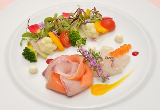 マリッサリゾート サザンセト 周防大島。料理。味はもちろんのこと、目で見ても楽しめる料理を提供
