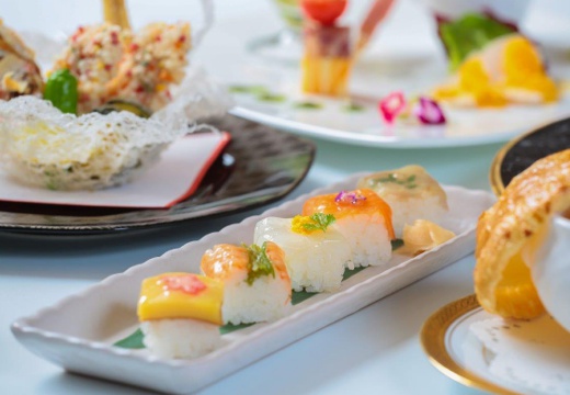 国際ホテル宇部。料理。食べやすいサイズ感にもこまやかな気配りを感じられる人気の寿司