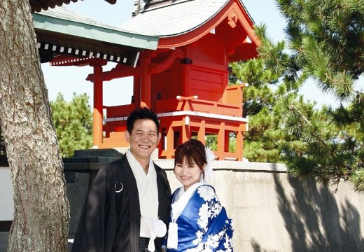 COCOLAND（ココランド）。挙式会場。多彩な儀式を通じてふたりの結婚を奉告する『常磐神社』の神前式