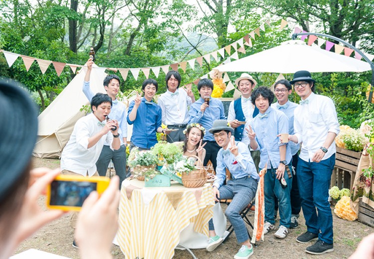 松江市宍道ふるさと森林公園。披露宴会場。自然あふれる環境だから、ゲストもリラックスして楽しめます