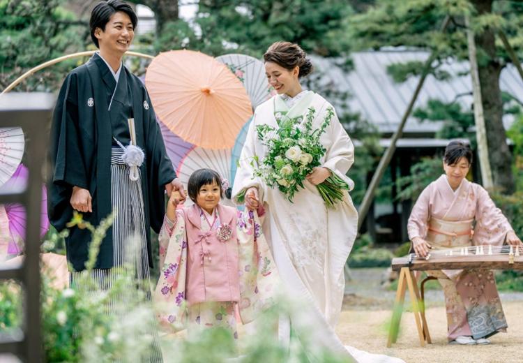 THE GARDEN PLACE 三翠園(ザ・ガーデンプレイス さんすいえん)。挙式会場。歴史ある庭園でのガーデン人前式は屋外ならではの演出も可能