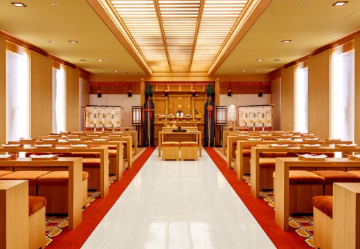 JRホテルクレメント徳島。挙式会場。館内の『瑞鳳殿』では、古式ゆかしい神前式が叶います
