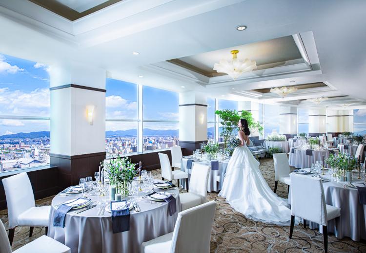 HOTEL CLEMENT TAKAMATSU。ワンフロア貸切の21Fスカイバンケット『シエロ』