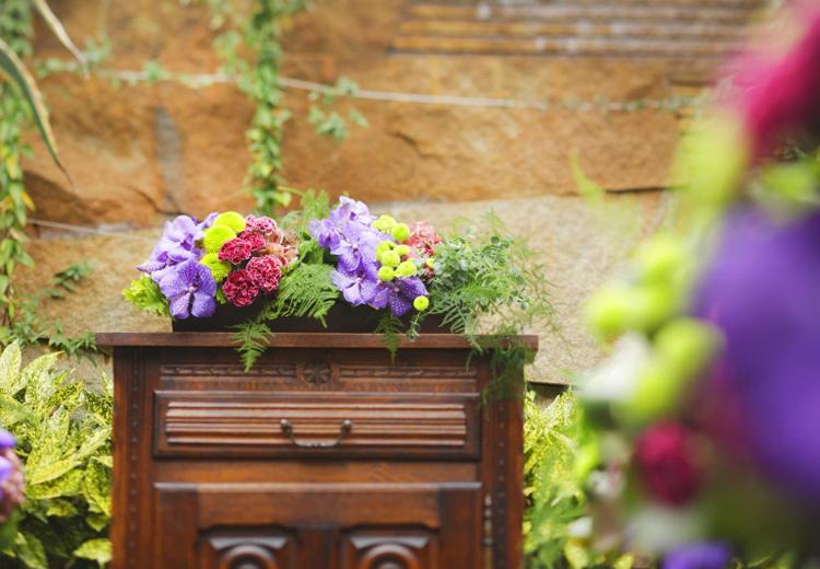 il Cortile（イルコルティーレ）。挙式会場。中庭でのガーデン挙式はアレンジ自在な人前式に対応