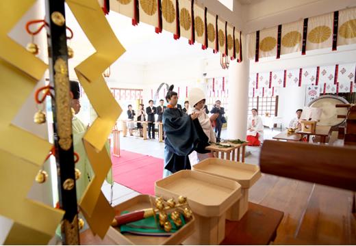QUANTIC（クアンティック）。挙式会場。日本古来の厳かな神前式を提携神社で執り行うことも可能