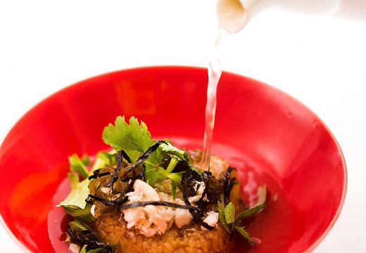 SETRE Glover’s house NAGASAKI(セトレ グラバーズハウス長崎)。料理。あごだしを使ったお茶漬けは、コースを締めくくる名物メニュー