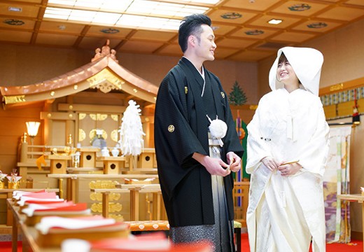 司ロイヤルホテル。挙式会場。2千年の歴史を有する『出雲殿』で永遠の愛の誓いを