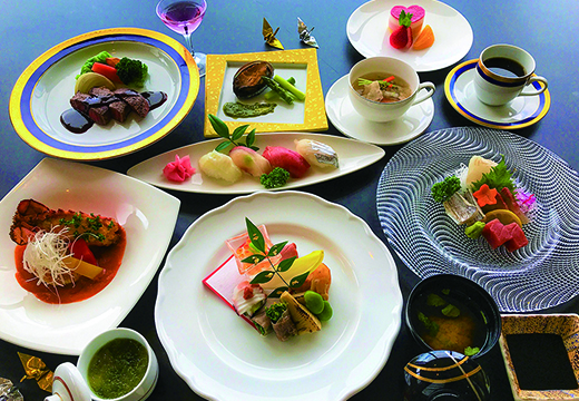 湯の児 海と夕やけ