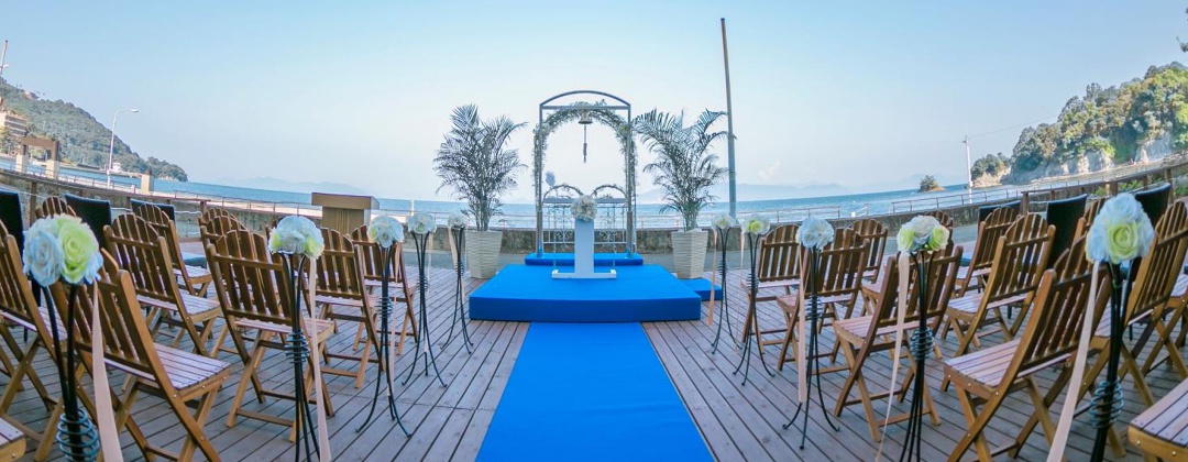 湯の児 海と夕やけ