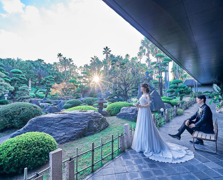 奄美の里 サウスヴィラガーデン。アクセス・ロケーション。6000坪もの広大な日本庭園がゲストを迎えてくれます