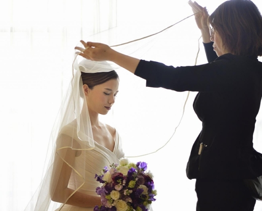 ザ・ブセナテラス。スタッフ。ヘアメイクスタッフが花嫁を最高に美しく仕上げてくれます