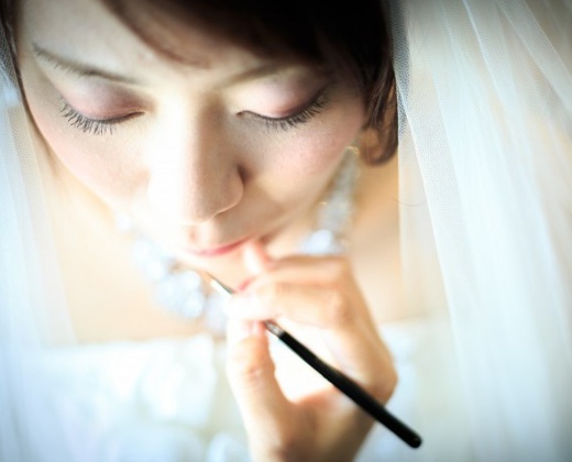 ブルー インフィニティー/イル・ド・レ(小さな結婚式)。スタッフ。花嫁の美しさを丁寧に引き出してくれるヘアメイクスタッフ