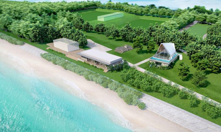THE SURF BEACHSIDE TERRACE（ザ・サーフ ビーチサイドテラス）。アクセス・ロケーション。目の前に美しいビーチが広がる「21世紀の森公園」内の結婚式場