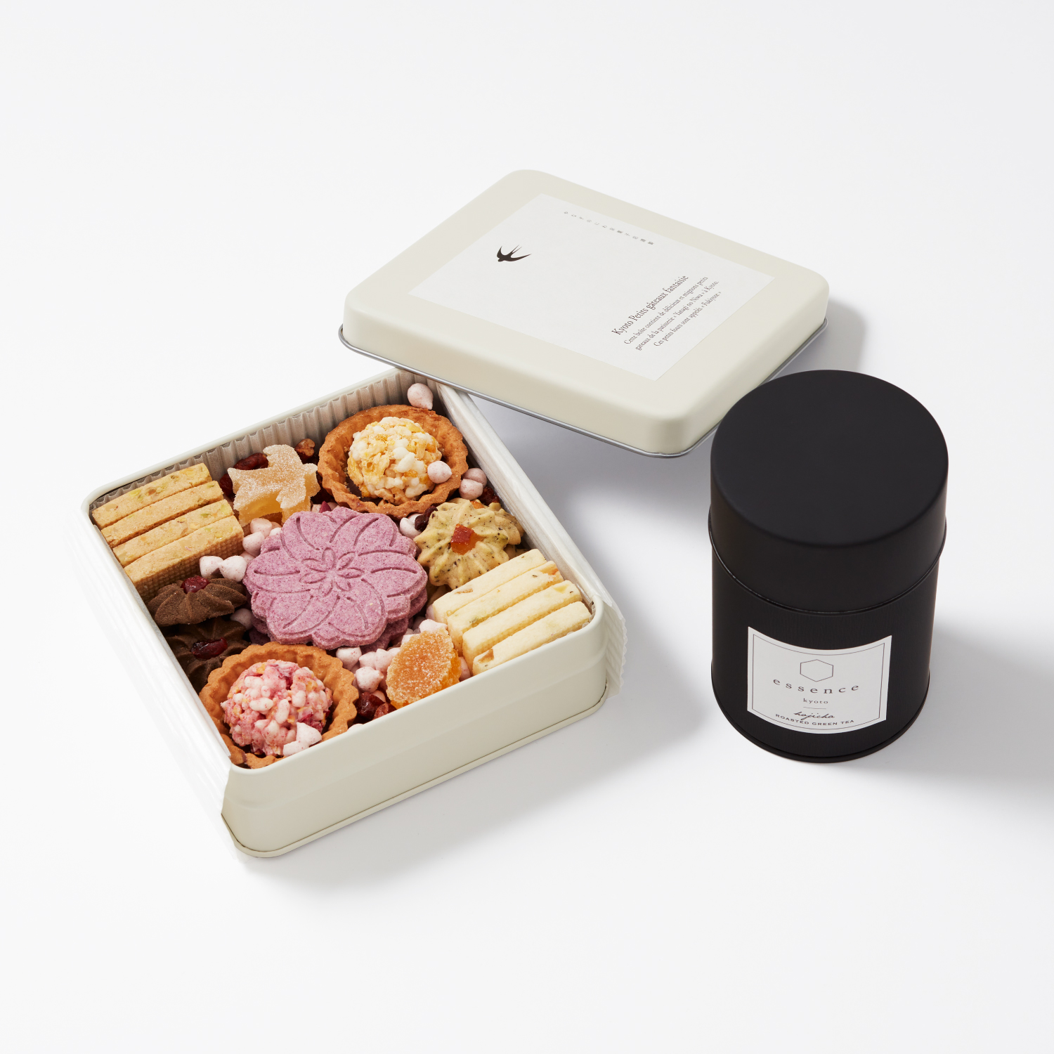 やなぎのにわ「お菓子詰め合わせ」&essence kyoto「ほうじ茶」セット